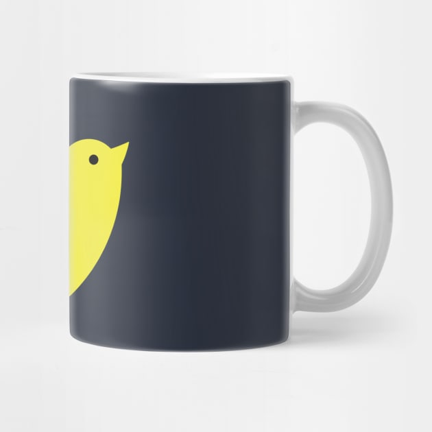 Green yellow bird drawing by 4wardlabel